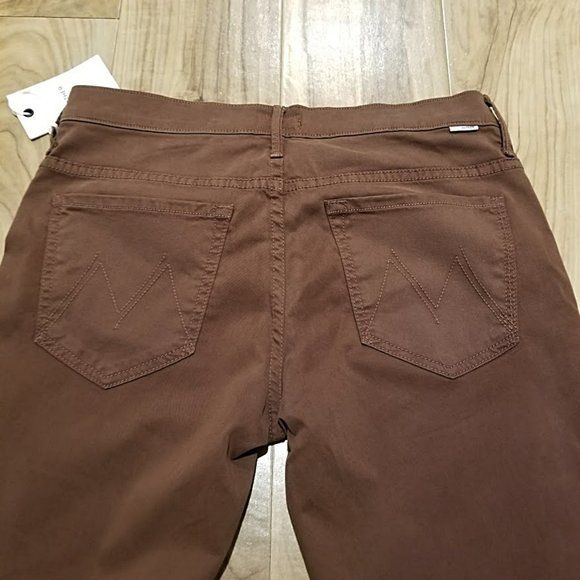 NWT Mother Jeans The Loosey in Touch And Go Brown Beauty Womens Button Fly 31x27 - Picture 11 of 14